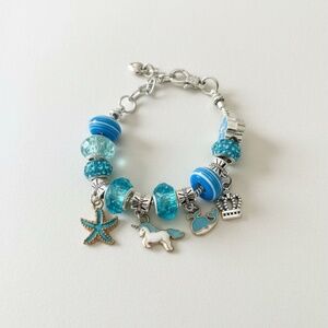 Child’s Unicorn Blue Bracelet
